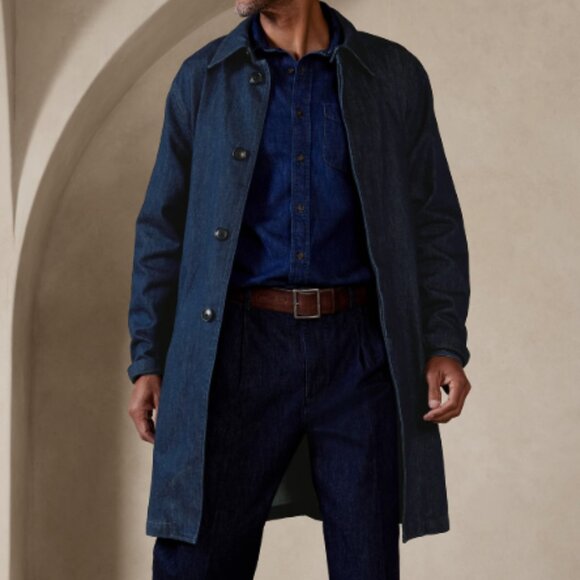 Banana Republic Denim MAC Jacket, XXL - Picture 1 of 16